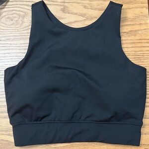 Barbell Cartel Black Cropped Tank Top sports bra